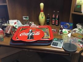 Items on computer desk