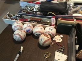 Baseballs & knives