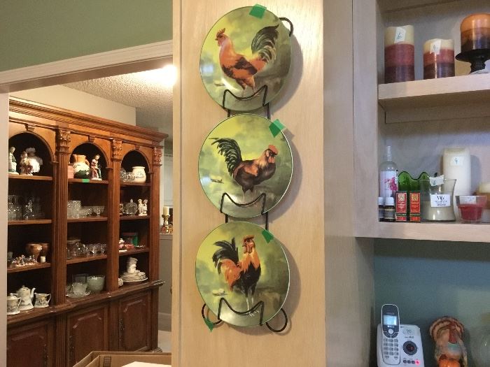 Kitchen Rooster plates