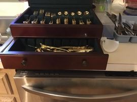 Kitchen - silverware in case