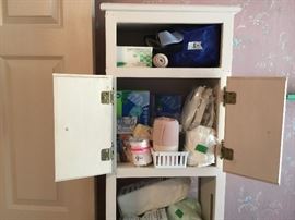 Master Bathroom small standing cabinet 