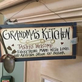 Grandma’s kitchen placque