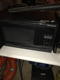 Frigidaire microwave in garage