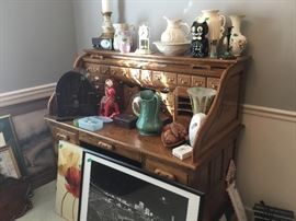 Desk and collectibles auction