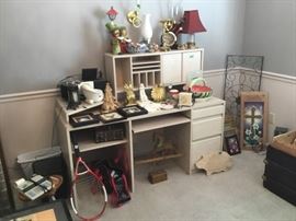 Desk and other items