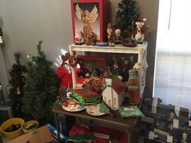 Trees and Christmas devorations - also lights