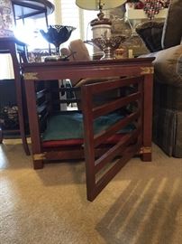 Dog crate table