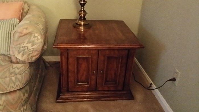PAIR OF HERITAGE END TABLES $125.