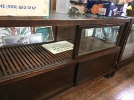 rear of display case