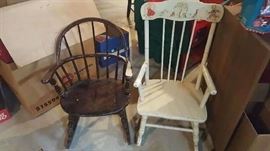 $20   Child's chair    $25   Child's white rocker
