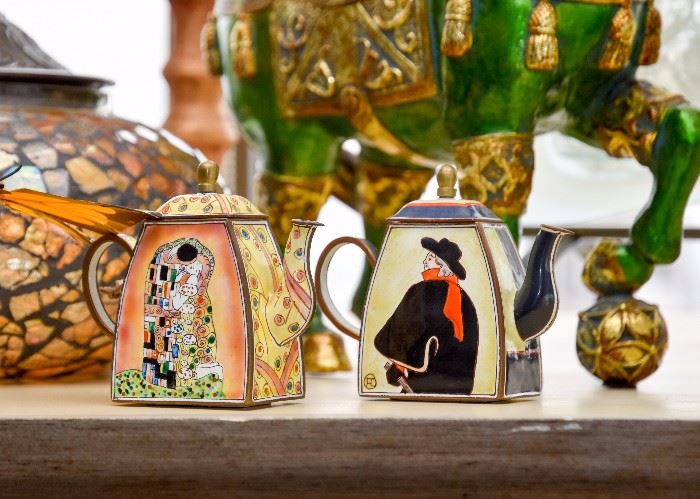 Collectible Miniature Art Teapots
