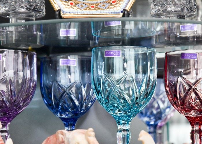 Colorful Waterford Marquis Wine Glasses (Set of 4)
