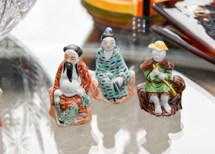 Collection of Chinese Porcelain Miniature Figures