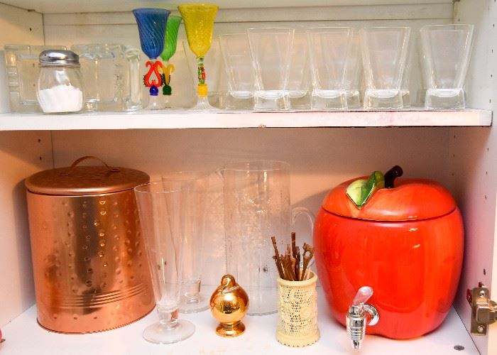 Copper Canister, Glassware, Apple Cookie Jar, Appetizer Picks