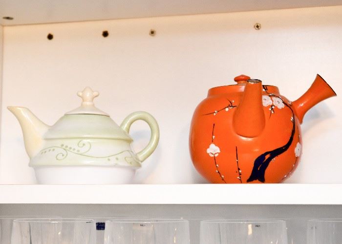 Teapots (Japanese Teapot on Right)