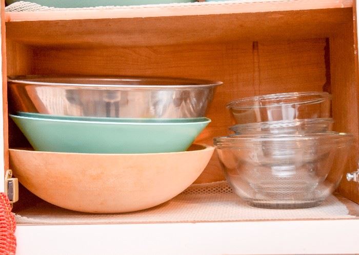 Wooden Salad Bowl, Mixing Bowls, Glass Bowls
