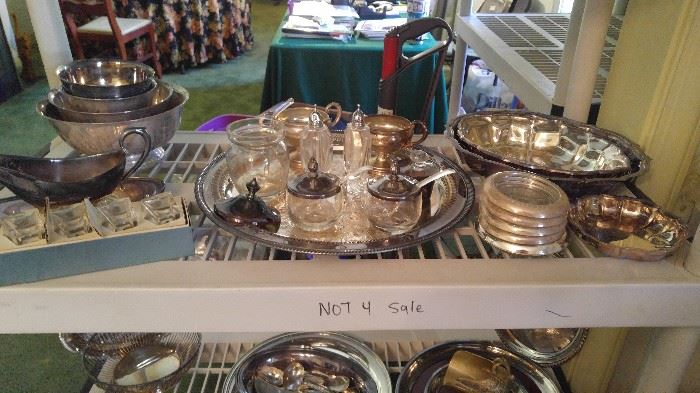 Silver & Silver plated serving 