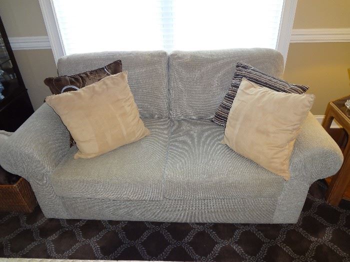 Love-seat & Sofa in the Living-room - $500. Includes pillows, in impeccable condition. This is the Love-seat