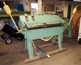 Chicago Steel Finger Steel Bending Brake, Up to 48" Bends, Size W-31