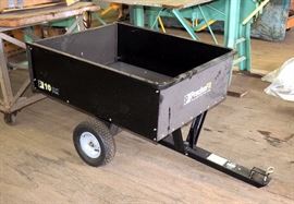 Precise Fit 10 Cubic Foot Riding Lawn Tractor Pull Behind Cart, Unused