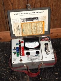 Anemotherm Vintage Air Meter, Model 60, In Original Case