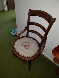 Needlepoint Chair - There are several of these types of accent chairs. 