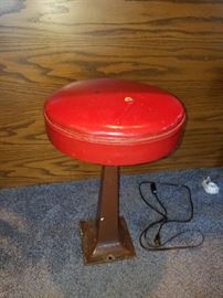 Two Red Vintage 50's Stools
