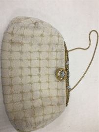 Le Gout du Jour vintage beaded handbag  10” x 6”