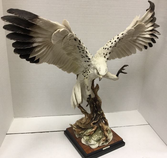 G. Armani Bird Sculpture 21” Tall Wing Span is 22.5”