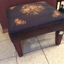 Tapestry foot stool