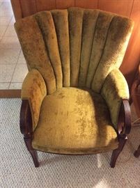 Gold highback chair