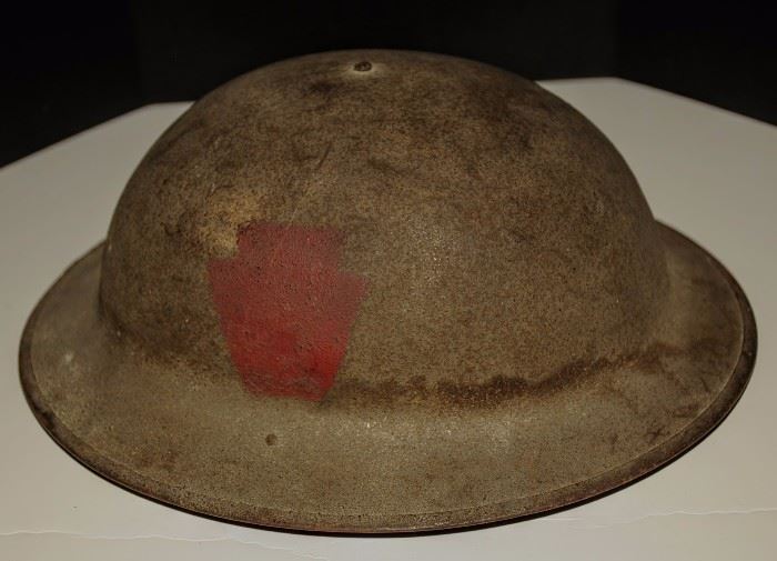 WW1 U.S.Helmet 28th Infantry Division ZD233 Keystone Division: 