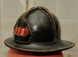ANTIQUE FIREFIGHTERS HELMET