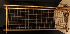 Vintage New South Wales Railroad Train Brass Luggage/coat/hat Rack Shelf