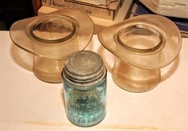 VINTAGE GLASS HATS
