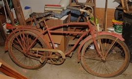 VINTAGE RED SCHWINN WITH SWEETHEART SKIP TOOTH SPROCKET ~ CYCELOCK WITH KEY ~ SERIAL # A63525