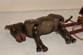 SCHOENHUT DONKEY & CART