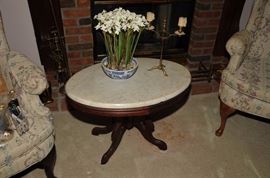 MARBLE TOP LOW TABLE