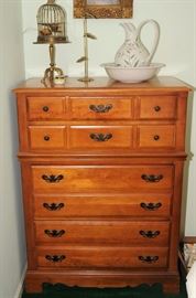 MAPLE BED ROOM SET: TALL DRESSER