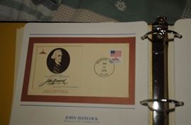 BOUND VOLUME OF FIRST DAY COVERS OF SIGNERS OF THE DECLARATION OF INDEPENDENCE