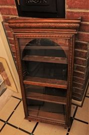 WALL CLOCK CASE MADE INTO HANGING SHELF