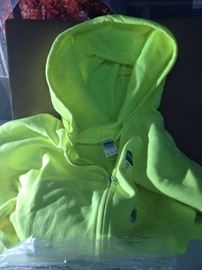 
Adult, Extra, Extra Large, Safety Green, Full Zip Hooded Sweatshirt
