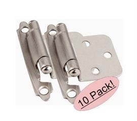 
Cosmas 17139-SN Satin Nickel Hinge Variable Overlay [17139-SN], 10 Pair Pack