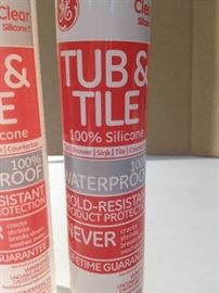 General Electric GE612 Tub and Tile Silicone I Caulk, 10.1-Ounce, Clear (2 tubes)