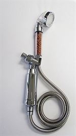 Vida Cora REVIDALIZE Your Hair Loss Prevention Filtered Shower Head System 

with Pulsating LED, Inline-Filter and Ionize Rare Rocks