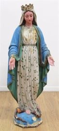 Lot 335: Antique Figure of St. Mary