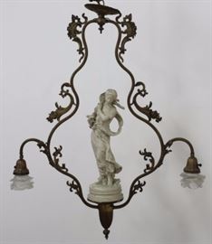 Lot 358: French Style Bronze Chandelier