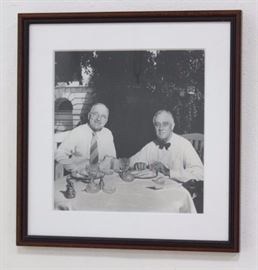Lot 422: Attr. to George Tames, Photo of FDR & Truman