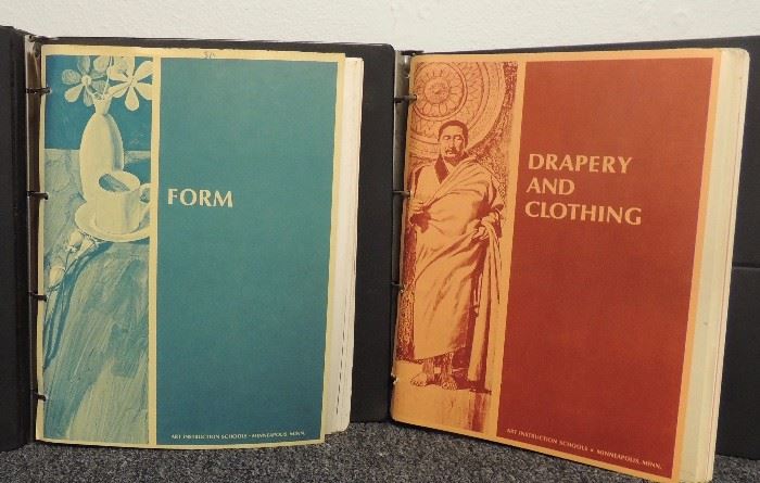 Vintage Art Schools Form and Drapery/Clothing Books