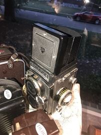 Vintage Rolleiflex Honeywell Film Camera With Planar